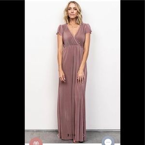 Baltic Born Athena Pleaded Rose Maxi Dress